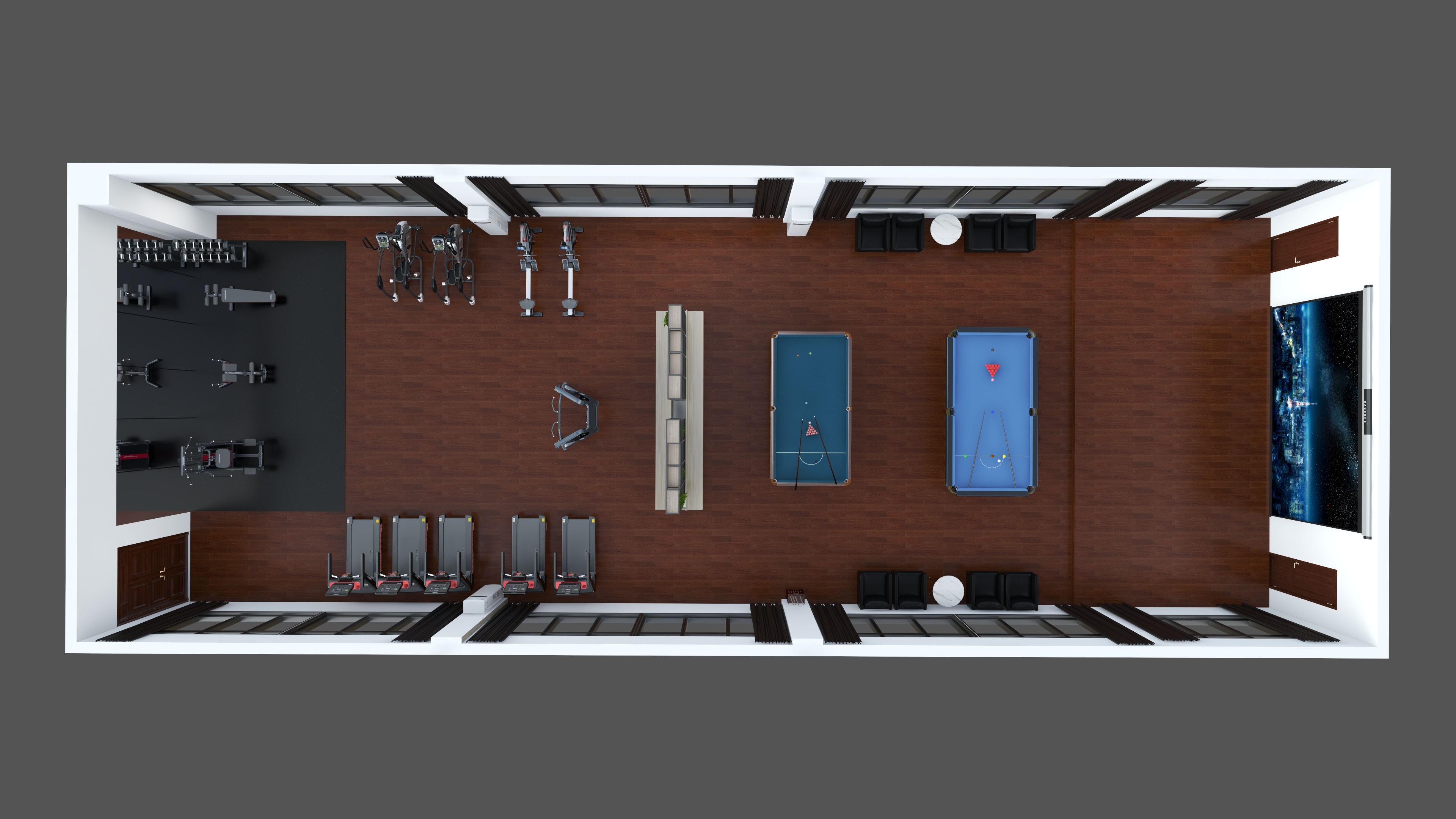 单位健身房设计搭建